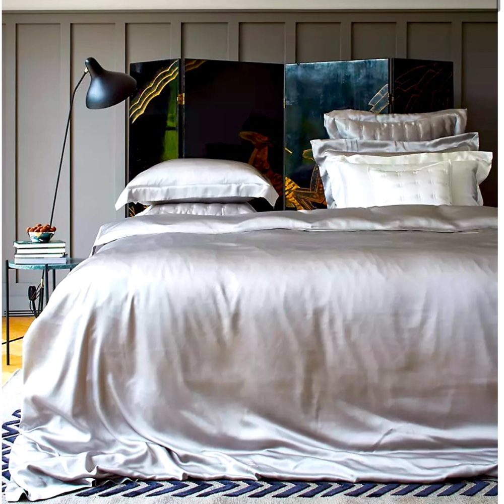 Gingerly Queen size Flat 100% mulberry silk sheet